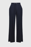 Wide Leg Trouser - Midnight Blue
