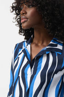 Poplin Trapeze Shirt-Dress - Vanilla Multi