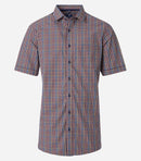 Comfort Fit Short Sleeve Shirt - Blue