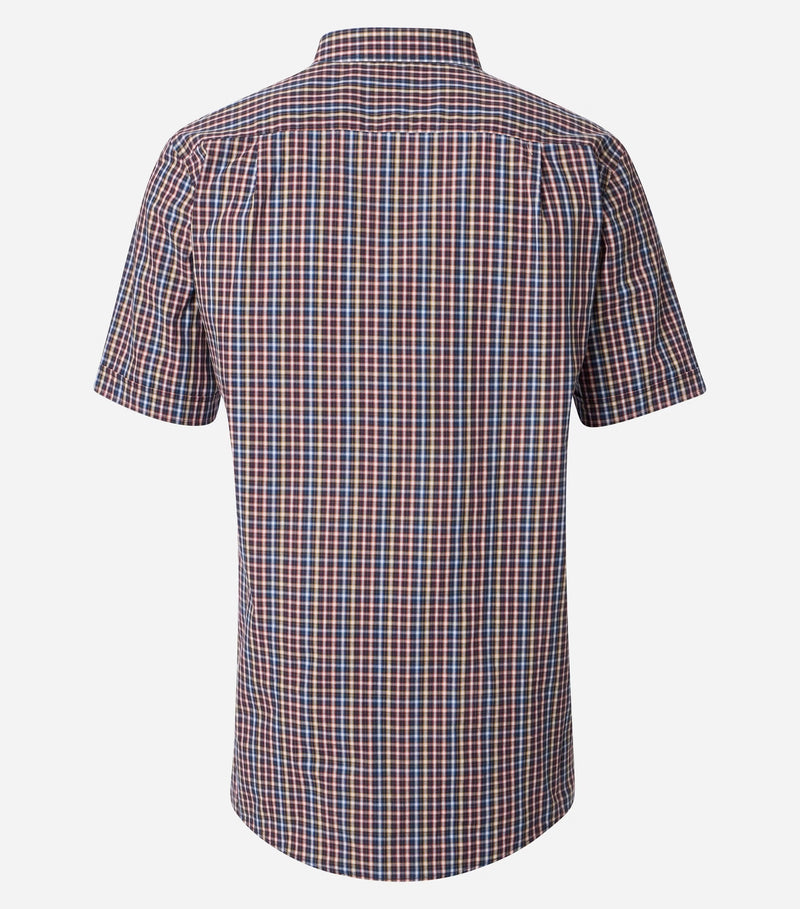 Comfort Fit Short Sleeve Shirt - Blue