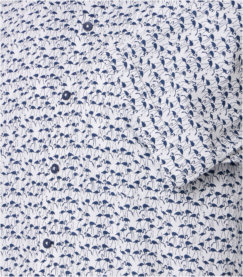 Comfort Fit Short Sleeve Shirt - Blue