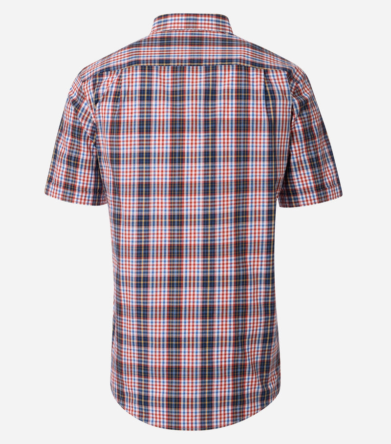 Modern Fit Short Sleeve Shirt - Orange