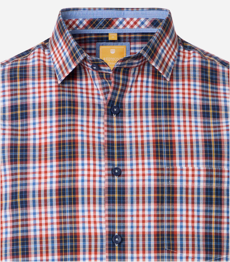 Modern Fit Short Sleeve Shirt - Orange