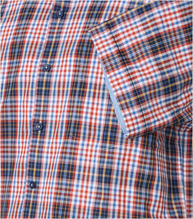 Modern Fit Short Sleeve Shirt - Orange