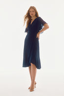 Chiffon Flowy Dress - Midnight Blue