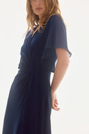 Chiffon Flowy Dress - Midnight Blue