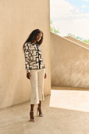 Embellished Culotte Jean - Moonstone