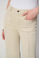 Embellished Culotte Jean - Moonstone