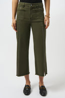 Embellished Culotte Jean - Avocado