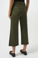 Embellished Culotte Jean - Avocado