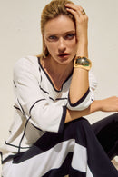 Plaid Jumper - Vanilla/black