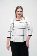 Plaid Jumper - Vanilla/black