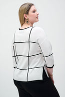 Plaid Jumper - Vanilla/black