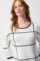 Plaid Jumper - Vanilla/black