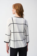 Plaid Jumper - Vanilla/black