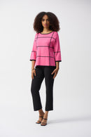 Plaid Jumper - Bubblegum/black