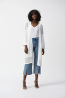 Metallic Poncho Top - Vanilla