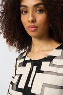 Mesh & Leatherette Jacket - Moonstone/black