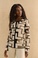 Mesh & Leatherette Jacket - Moonstone/black