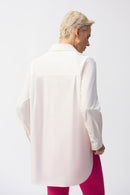 Embroidered Flower Shirt - Vanilla Multi