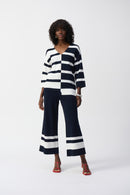 Placement Stripe Culotte - Midnight Blue/vanilla