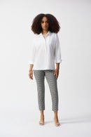 Overlap VNeck Shirt - Vanilla