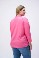 Overlap VNeck Shirt - Bubblegum