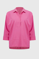 Overlap VNeck Shirt - Bubblegum