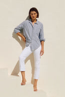 Slim Fit Crop Jean - White