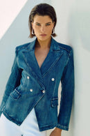 Denim DB Blazer - Denim Medium Blue
