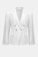 Double-Breasted Blazer - White