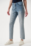Gia Classic Slim Jeans - Light Blue Denim