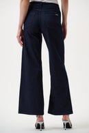 Goldie Classic Wide Jean - Dark Denim Blue