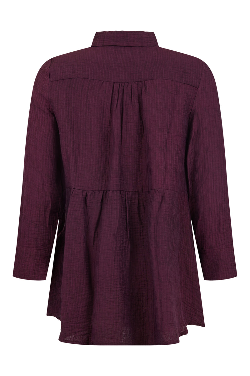 PLAIN SHIRT - Wine