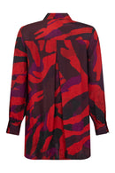 CRINKLE SHIRT - Red, burgundy