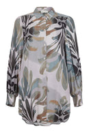 SWIRL SHIRT - Grey Multi