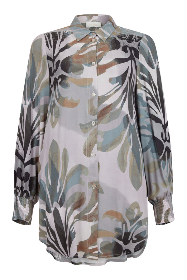 SWIRL SHIRT - Grey Multi