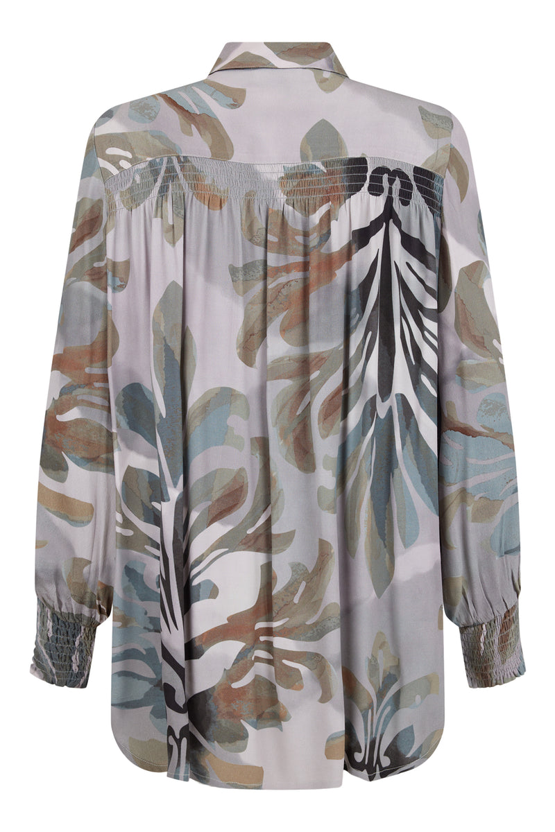 SWIRL SHIRT - Grey Multi