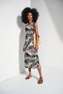 Tropical Print Dress - Black/moonstone
