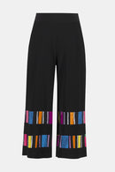 Print Culotte Trouser - Black/multi