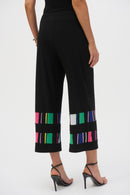 Print Culotte Trouser - Black/multi