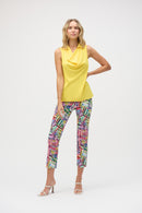 Eggshell Cowl Neck Top - Citrus