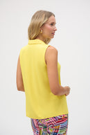 Eggshell Cowl Neck Top - Citrus