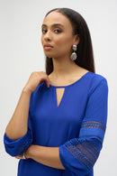 Georgette Straight Tunic - Royal Sapphire