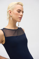 Mesh Sleeveless Tunic - Midnight Blue