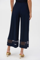 Mesh Culotte Trouser - Midnight Blue