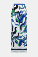 Print Wide-Leg Trouser - Vanilla Multi