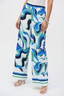 Print Wide-Leg Trouser - Vanilla Multi