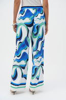 Print Wide-Leg Trouser - Vanilla Multi