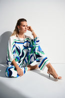 Print Wide-Leg Trouser - Vanilla Multi